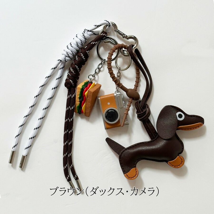 バッグチャーム パラコード&DOGモチーフ
