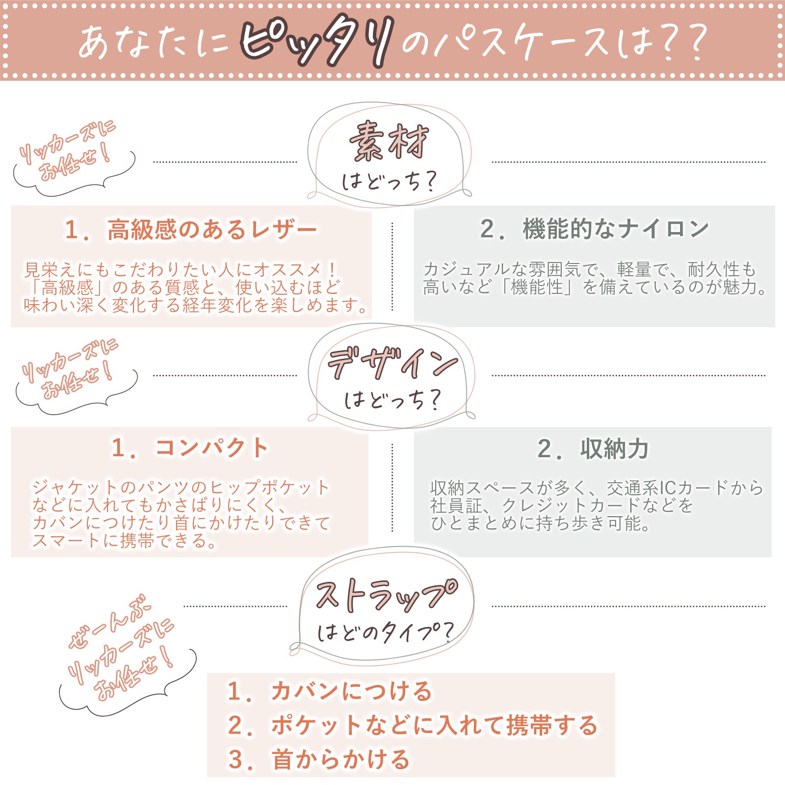 リール付パスケース 定期入れ IDカードホルダー