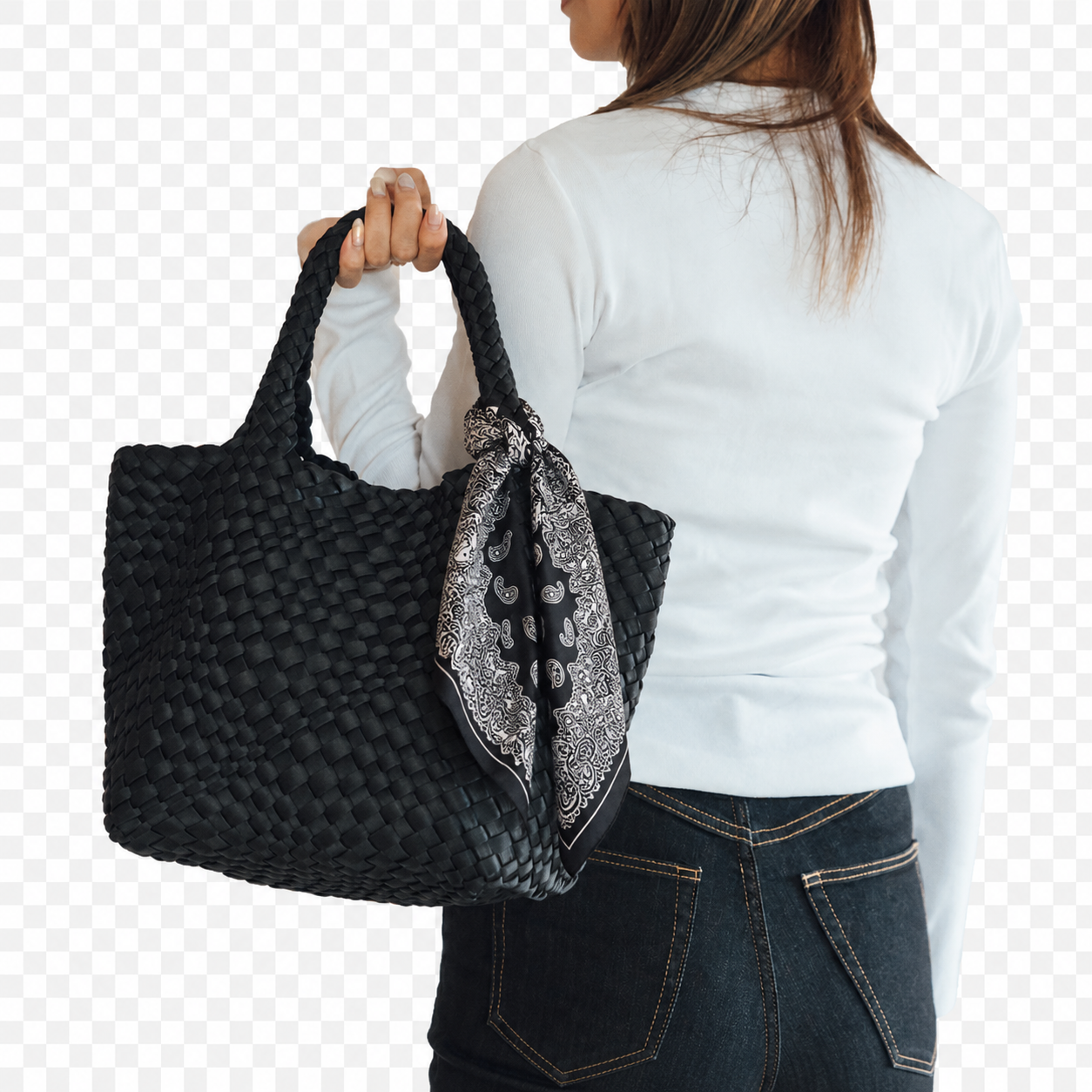 【9月末入荷】バッグスカーフ ミニスカーフ 100%シルク