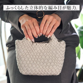 【ご予約受付中】編み込みトートバッグミニミニサイズ