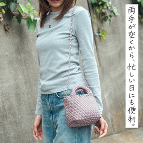 【ご予約受付中】編み込みトートバッグミニミニサイズ