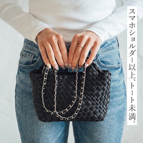 【ご予約受付中】編み込みトートバッグミニミニサイズ