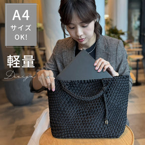 編み込みトートバッグ