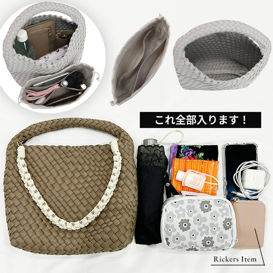 編み込みミニバッグ