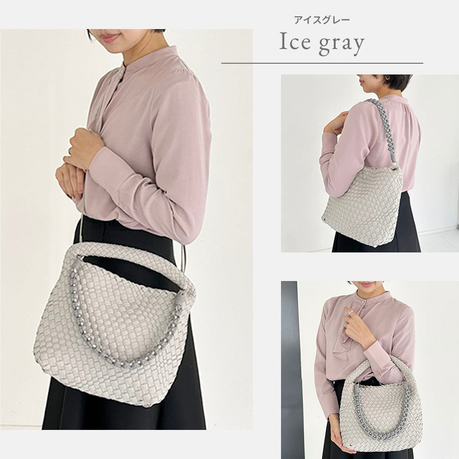 編み込みミニバッグ