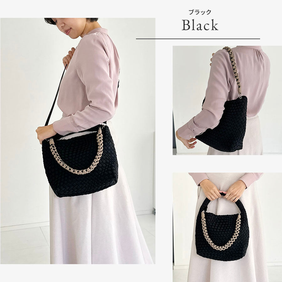 編み込みミニバッグ