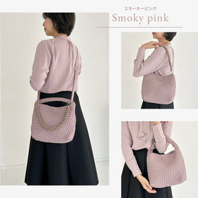 編み込みミニバッグ