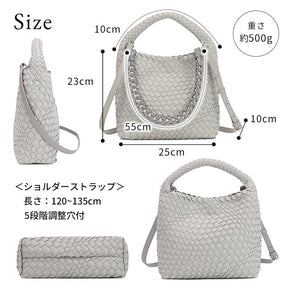 編み込みミニバッグ