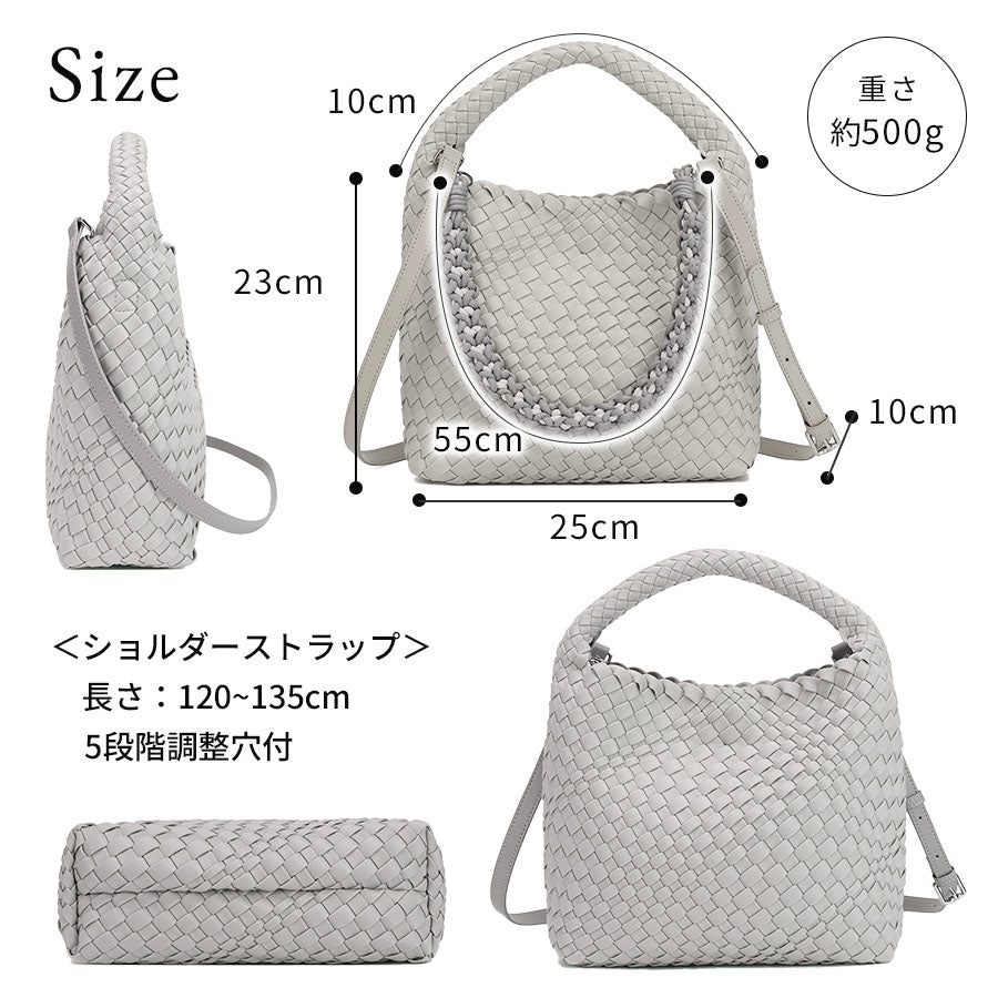 編み込みミニバッグ