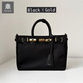 ナイロンレザーコンビ ベルトデザイントートバッグPAD-30810B