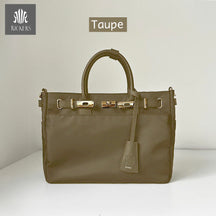 ナイロンレザーコンビ ベルトデザイントートバッグPAD-30810B