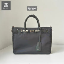 ナイロンレザーコンビ ベルトデザイントートバッグPAD-30810B