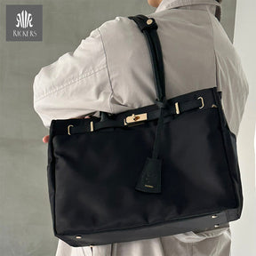 ナイロンレザーコンビ ベルトデザインショルダーバッグPAD-30820B