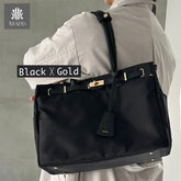 ナイロンレザーコンビ ベルトデザインショルダーバッグPAD-30820B