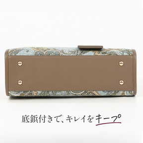 【10月中旬発送】ジャガード織箱型トートバッグ