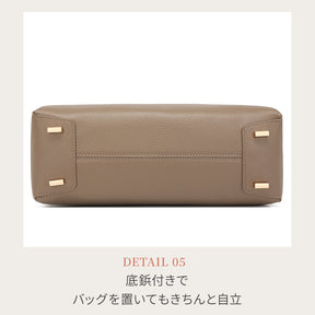 本革ロングハンドルボストンバッグ