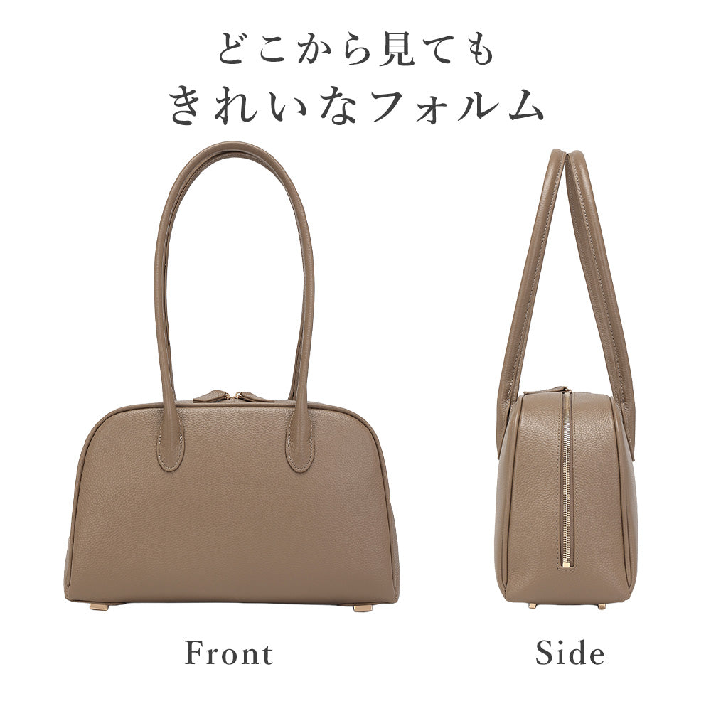 本革ロングハンドルボストンバッグ