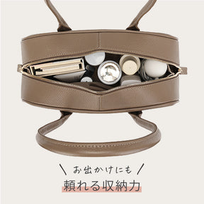 本革ロングハンドルボストンバッグ