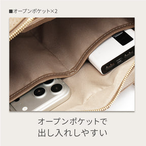 本革ロングハンドルボストンバッグ